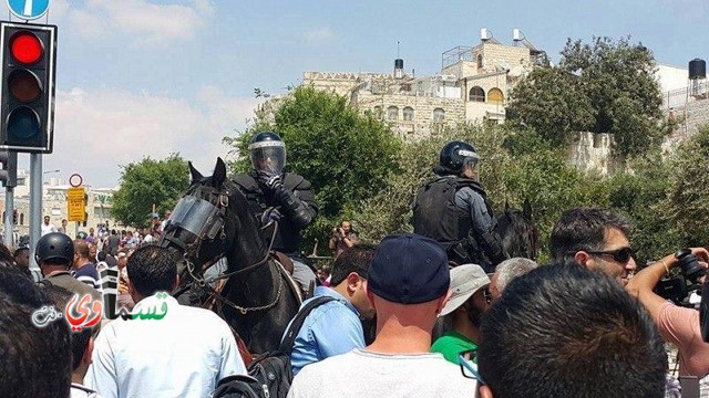 فيديو...مسيرات احياء ذكرى النكبة في المسجد الاقصي  